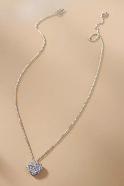 Nadri Gifted Pavé Crystal Heart Pendant Necklace In Silver