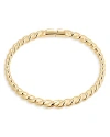 Nadri Golden Hour Twisted Chain Bangle In Gold