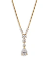 Nadri Halle Cubic Zirconia Y-necklace In Gold