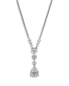 Nadri Halle Pendant Necklace In Rhodium