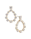 Nadri Halle Teardrop Frontal Hoop Earrings In Gold