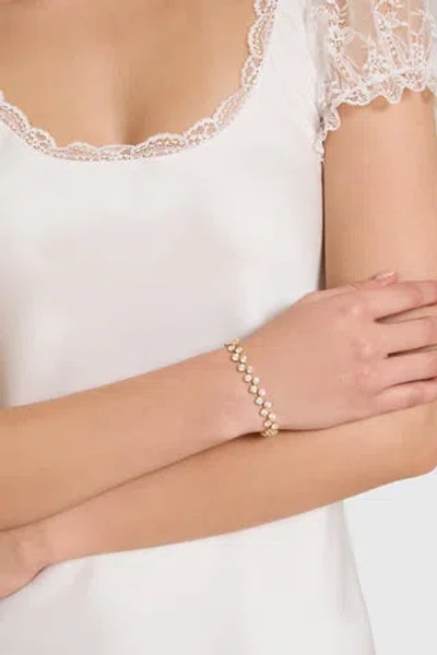 Nadri Halle Line Bracelet In White