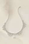 Nadri Hollywood Crystal Statement Necklace In Silver