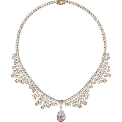 Nadri Hollywood Cubic Zirconia Statement Necklace In Multi