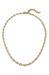 Nadri It Girl Cubic Zirconia Collar Necklace In Gold