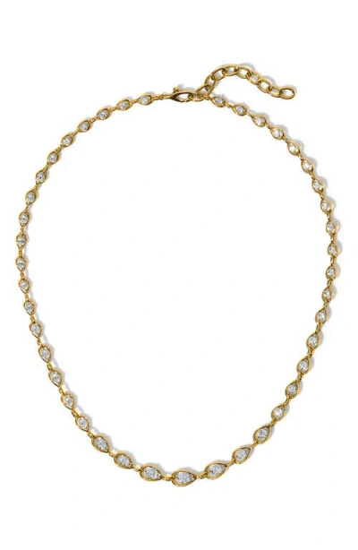 Nadri It Girl Cubic Zirconia Collar Necklace In Gold