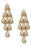 Nadri It Girl Kite Cubic Zirconia Drop Earrings In Gold