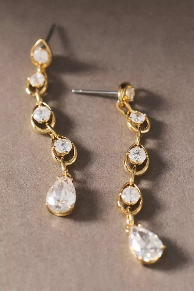 Nadri It Girl Linear Earrings In Gold