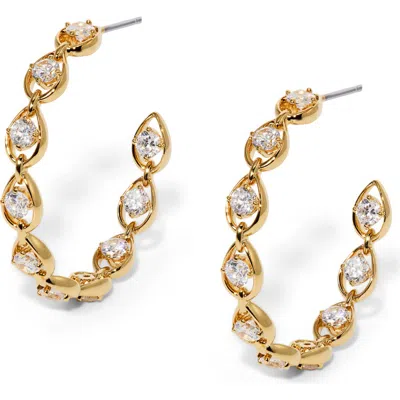 Nadri It Girl Medium Hoop Earrings In Gold