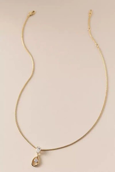 Nadri It Girl Pear Drop Pendant Necklace In Gold