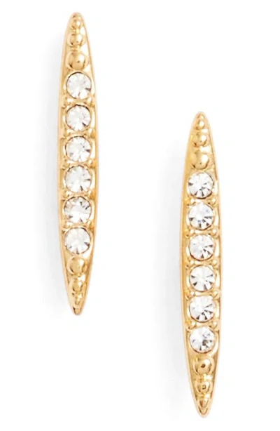 Nadri Kate Pavé Spear Stud Earrings In Gold
