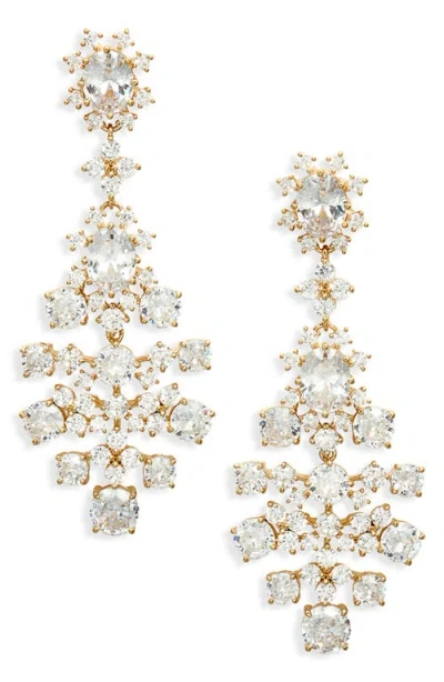 Nadri Large Drop Earrings In Gold