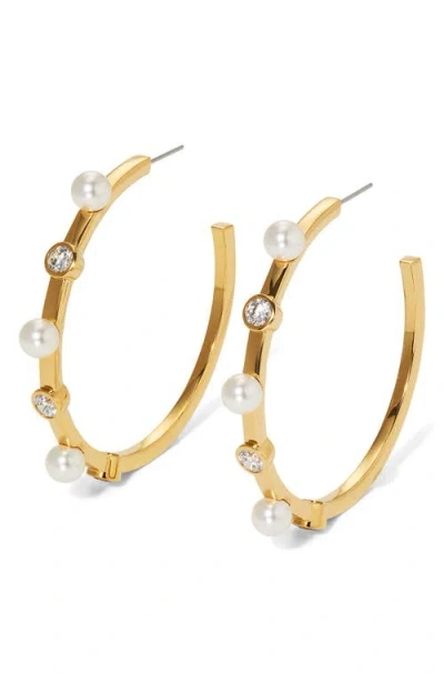 NADRI NADRI LARGE FARRAH FAUX PEARL EARRINGS