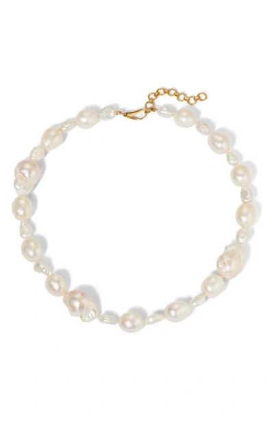 Nadri London Baroque Pearl Collar Necklace