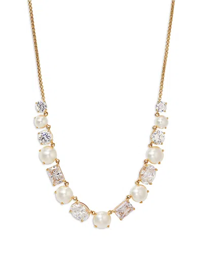 Nadri London Mixed Frontal Necklace, 16-18 In Gold