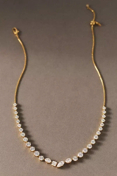 Nadri Lucia Frontal Cubic Zirconia Necklace In Gold