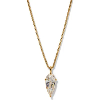Nadri Lucia Teardrop Cubic Zirconia Pendant Necklace In Multi