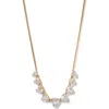 Nadri Luxor Cubic Zirconia Frontal Necklace In Gold