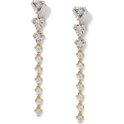 NADRI NADRI LUXOR FRONT/BACK LINEAR DROP EARRINGS