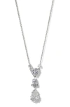Nadri Luxor Kite Cubic Zirconia Drop Necklace