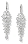 Nadri Luxor Mobule Drop Earrings In Rhodium