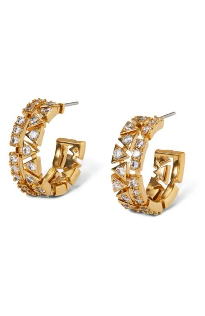 Nadri Luxor Small Hoop Earrings In Gold