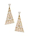 Nadri Luxor Triangle Drop Earrings In Gold