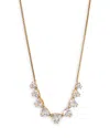 Nadri Luxor Cubic Zirconia Frontal Necklace In Gold