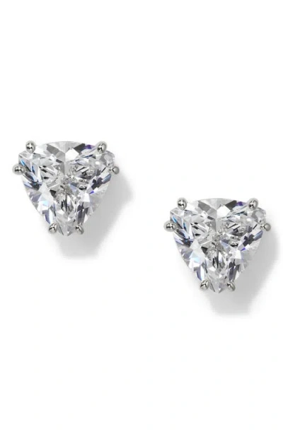 Nadri Luxor Trillion Cubic Zirconia Stud Earrings