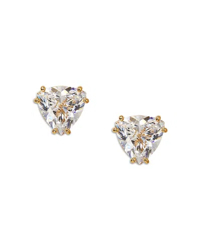 Nadri Luxor Trillion Stud Earrings In Gold