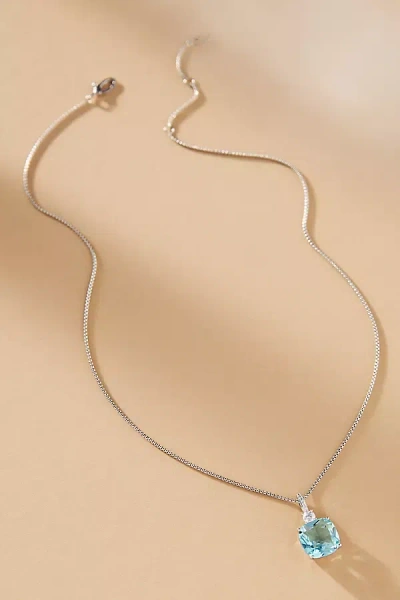 Nadri Macaron Aqua Pendant Necklace In Blue