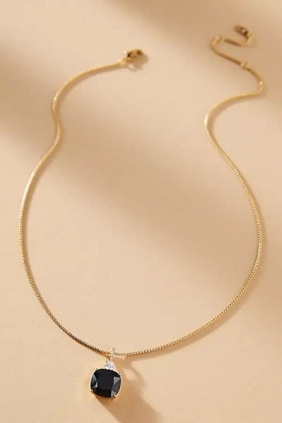 Nadri Macaron Black Pendant Necklace