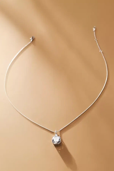 Nadri Macaron Clear Pendant Necklace In Metallic