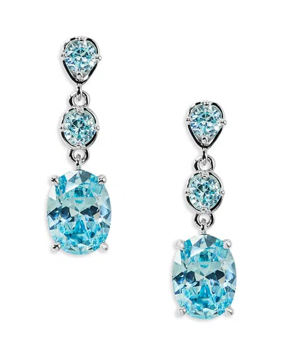 Nadri Maiden Cubic Zirconia Drop Earrings In Pink