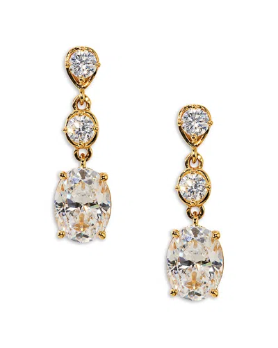 Nadri Maiden Cubic Zirconia Linear Drop Earrings In Gold