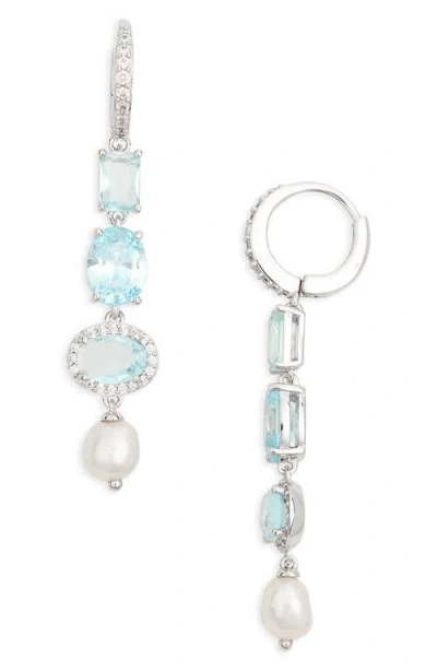 Nadri Maiden Linear Drop Earrings In Metallic