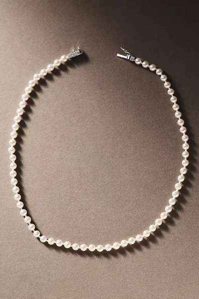 Nadri Maisie Pearl Collar Necklace In Gray