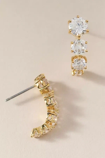 Nadri Melody J Hoop Earrings In Gold
