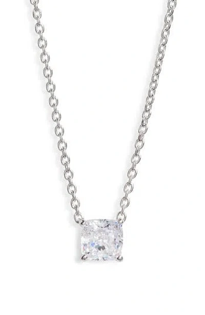 Nadri Modern Love Cubic Zirconia Pendant Necklace In Metallic