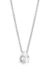 NADRI NADRI MODERN LOVE CUBIC ZIRCONIA PENDANT NECKLACE