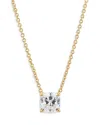Nadri Modern Love Cushion Cut Pendant Necklace, 16-18 In Gold