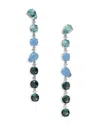 Nadri Mojito Crystal Linear Drop Earrings In Blue