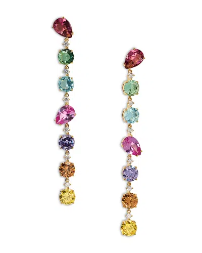NADRI MOJITO CRYSTAL LINEAR DROP EARRINGS