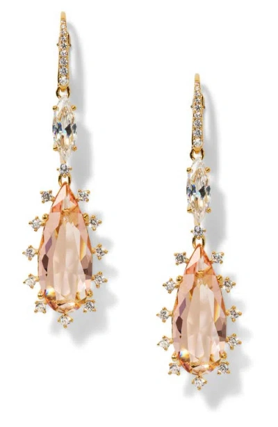 Nadri Mojito Cubic Zirconia Drop Earrings In Gold