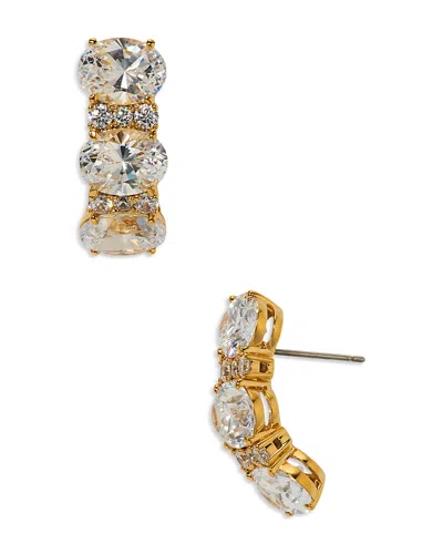 Nadri Mojito Oval Crystal J Hoop Earrings In Multi