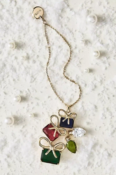 Nadri Multicolor Present Ornament