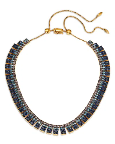 Nadri Nano Crystal & Stone Choker Necklace In 18k Gold Plated & Ruthenium Plated, 18 - Exclusive In Multi