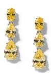 Nadri Natural Beauty Crystal Linear Drop Earrings