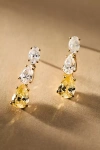 Nadri Natural Beauty Crystal Short Drop Earrings In Yellow