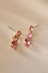 Nadri Natural Beauty Crystal Short Drop Earrings In Pink